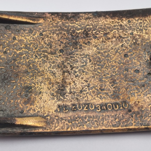 Vintage 1970s Henry Ford Detroit Automobiles Brass Belt Buckle Broken Countryboy - Picture 6 of 6